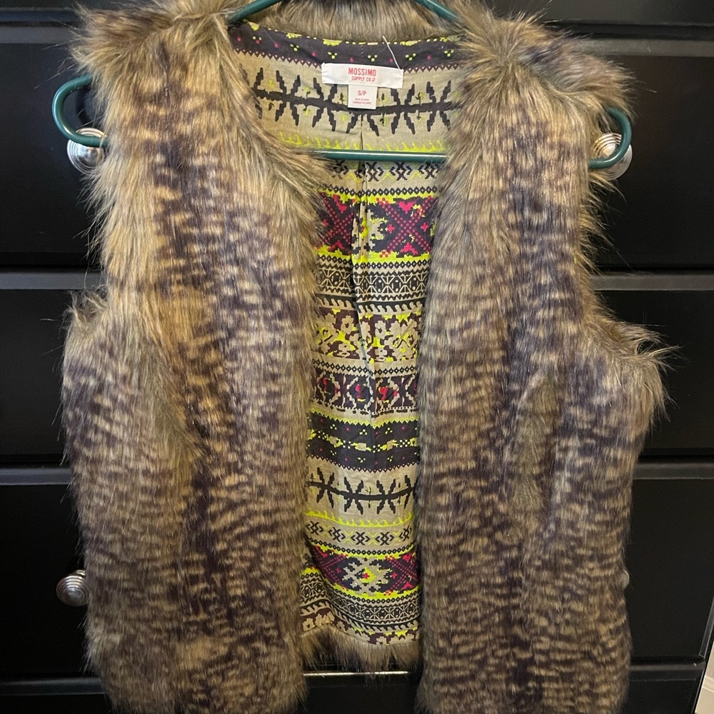 Faux fur vest from Target!